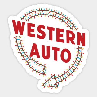 Christmas in Kansas City - Western Auto Sign Sticker